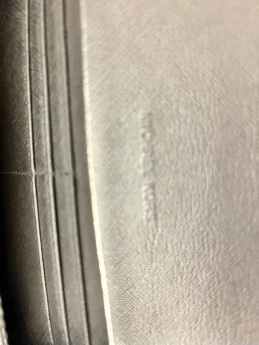 Michael Kors Silver Metallic Saffiano Wallet Clutch